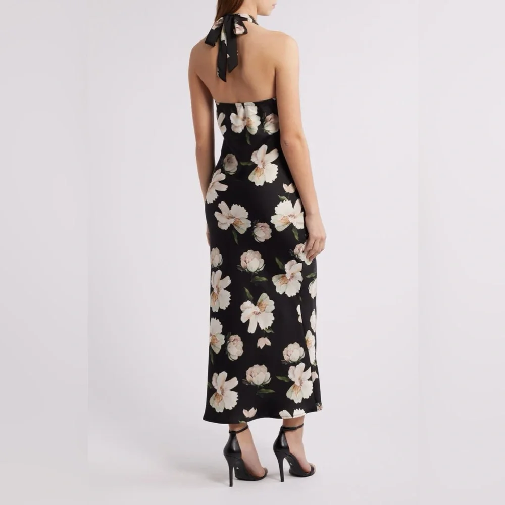 PETAL & PUP Grasie Floral Print Halter Cocktail Dress ❤️NWT❤️IN STORES❤️ - Picture 2 of 5